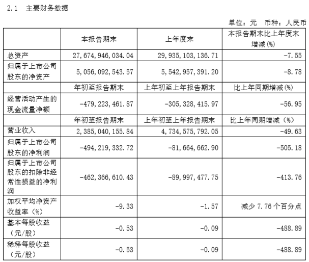 小康股份财报