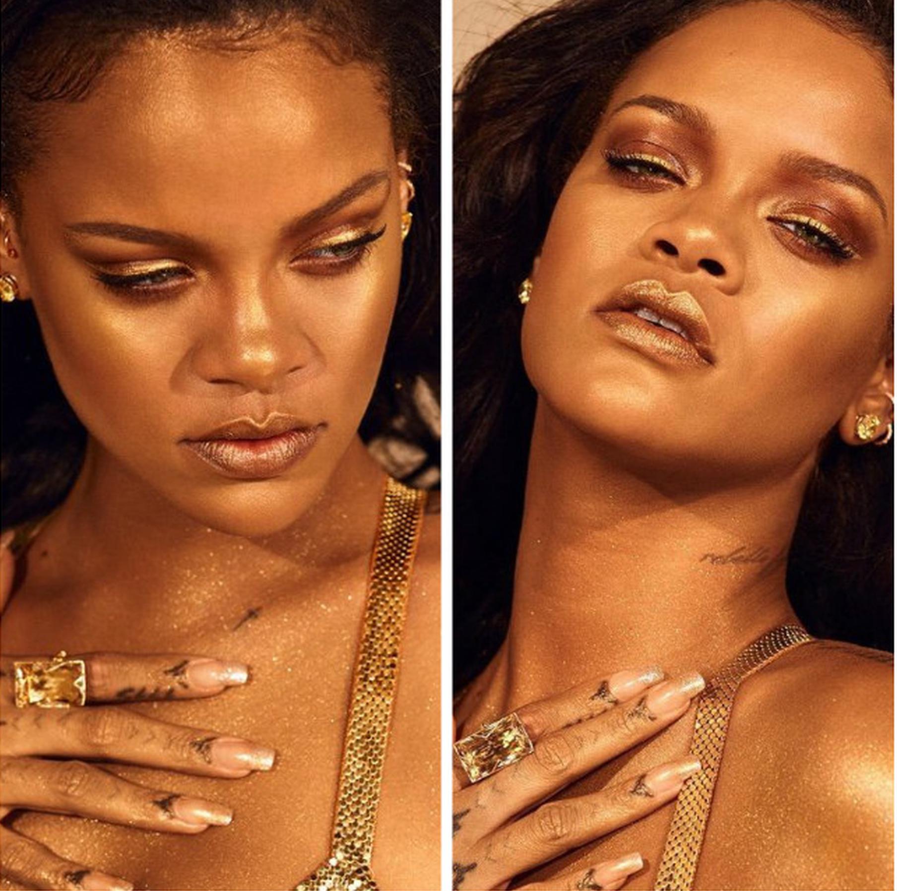 Rihanna亲自出镜身体高光广告大片